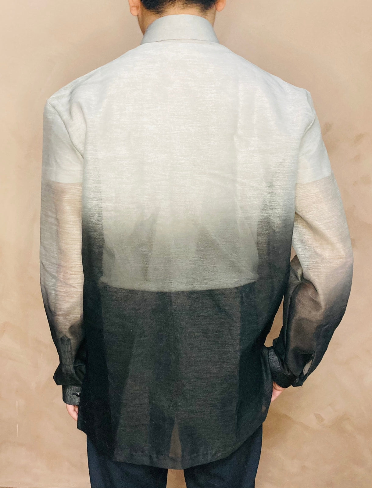 Dante - Barong Tagalog (Monocromatic Black and Gray)