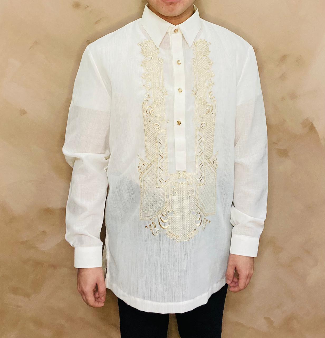 Juan - Traditional Barong Tagalog (in Japan Jusi Fabric ...